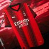 Official AC Milan soccer jersey home kit 2023 2024