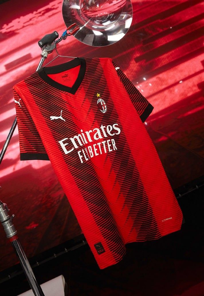 Official AC Milan soccer jersey home kit 2023 2024