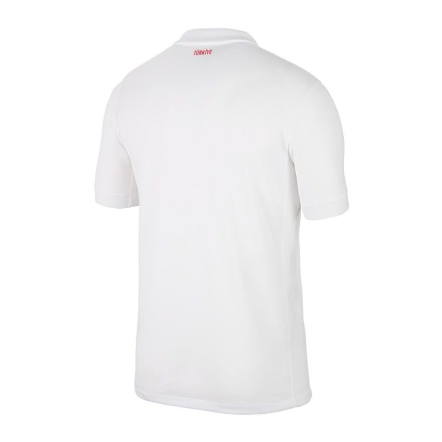 Turkey home soccer jersey 2024 season red with crest and white details