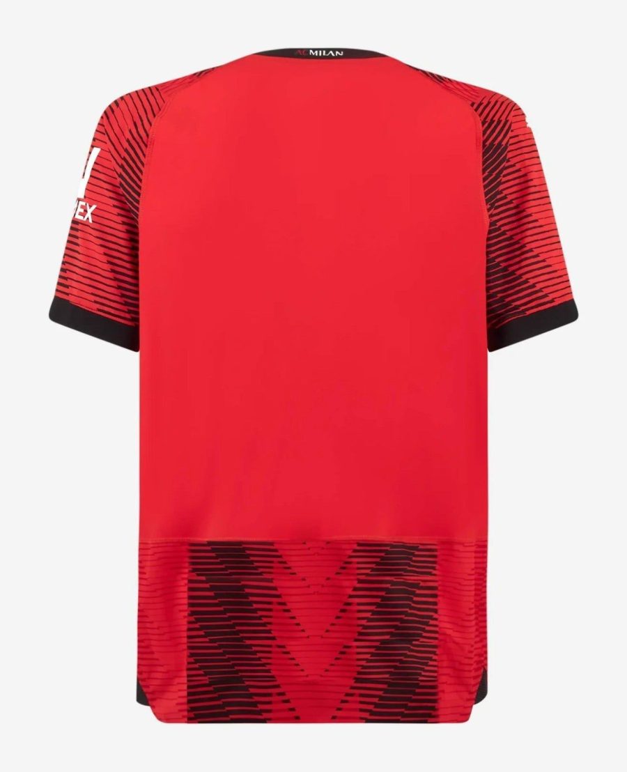 AC Milan home jersey 2023 2024 season red and black stripes