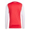 Arsenal home long sleeve jersey 2025-2026 season official red and white kit