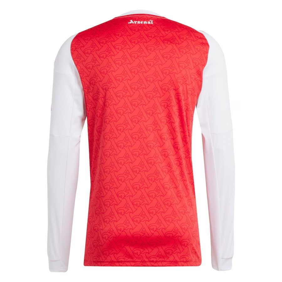 Arsenal home long sleeve jersey 2025-2026 season official red and white kit
