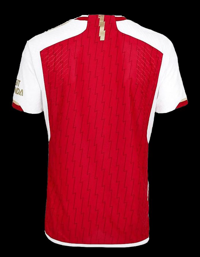 maillot-domicile-arsenal-saison-2023-2024-rouge-et-blanc-tenue-officielle-supporter Arsenal home jersey 2023 2024 season red and white official supporter kit