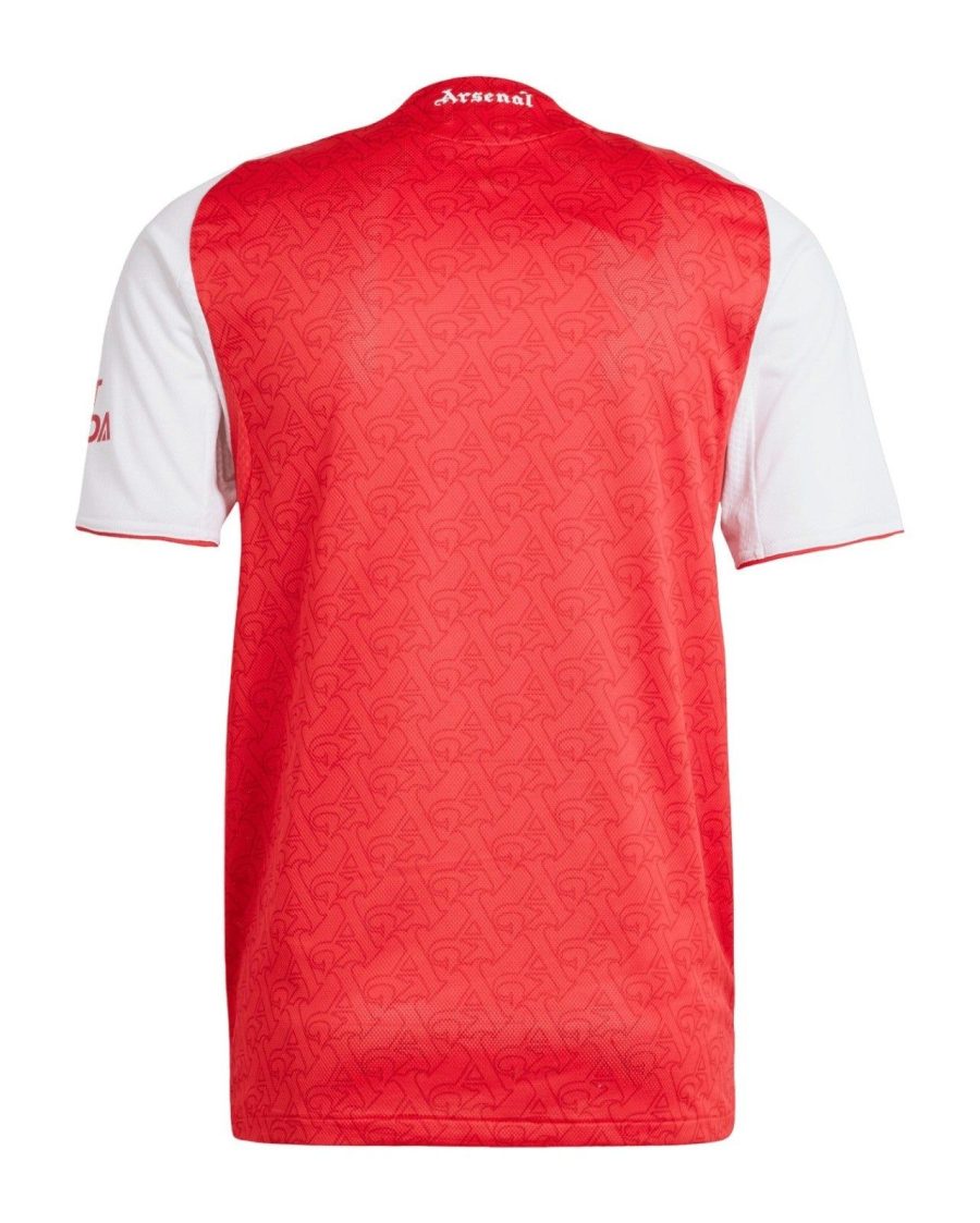 maillot-domicile-arsenal-saison-2025-2026-rouge-et-blanc-tenue-officielle Arsenal home jersey 2025-2026 season red and white official kit