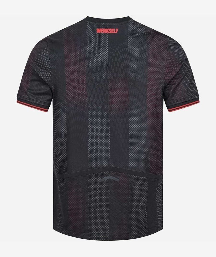 maillot-domicile-bayer-leverkusen-saison-vingt-vingt-cinq-vingt-vingt-six-rouge-et-noir Bayer Leverkusen Home Jersey Twenty Twenty Five Twenty Twenty Six Season Red and Black