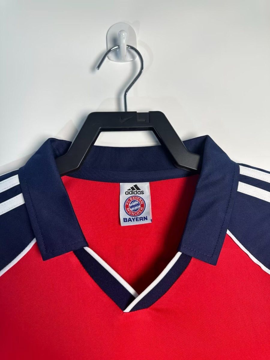 maillot-domicile-bayern-munich-saison-2000-2001-rouge-et-blanc Bayern Munich home jersey 2000 2001 season red and white