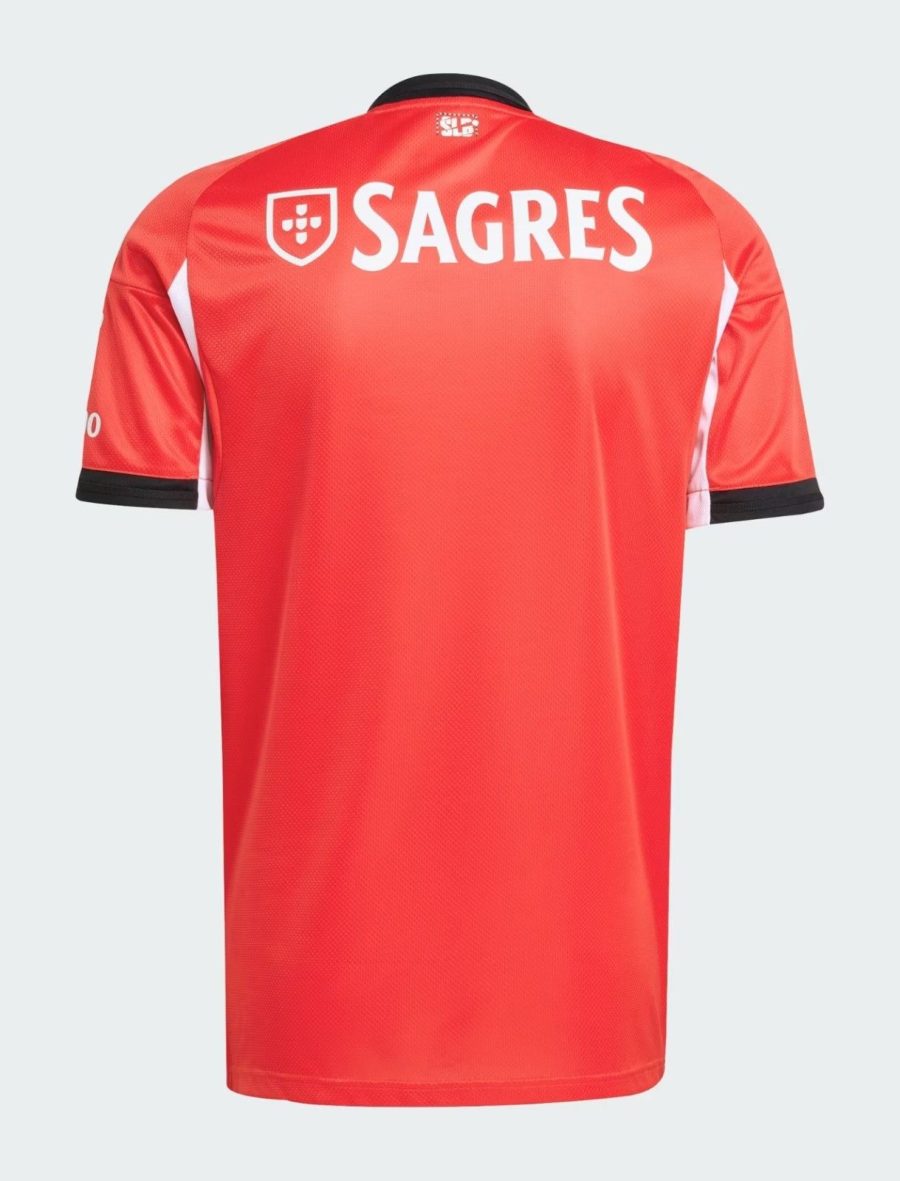 Benfica home jersey short sleeves 2025 2026 season official red