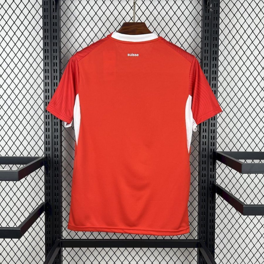 Switzerland national team home soccer jersey 2026 season red and white