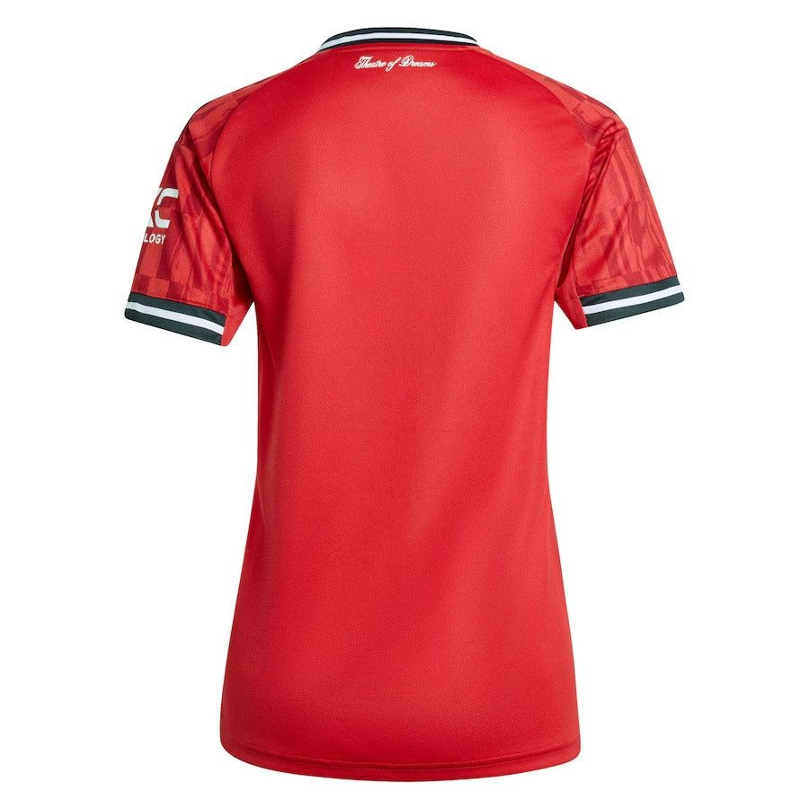 maillot-domicile-femme-manchester-united-saison-2025-2026-rouge Manchester United Women's Home Jersey 2025 2026 Season Red