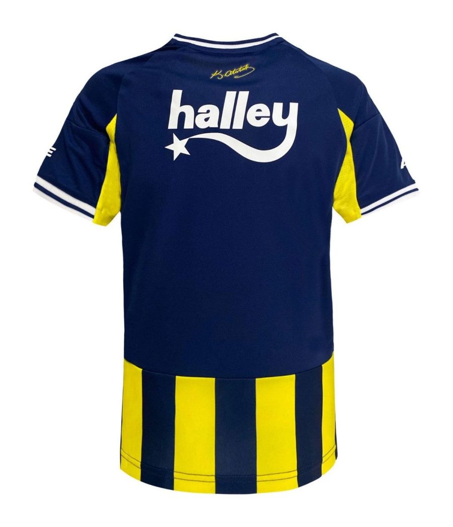 Fenerbahçe home soccer jersey season 2025-2026 official yellow and blue jersey