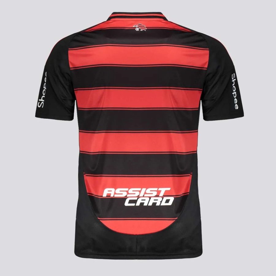 Flamengo Home Jersey 2025 Season Red and Black with Club Badge