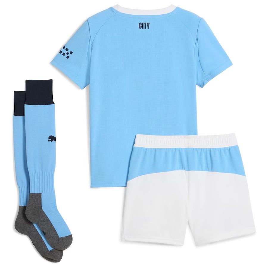 maillot-domicile-manchester-city-enfant-saison-2025-2026-avec-short Manchester City Youth Home Jersey Season 2025 2026 with Shorts