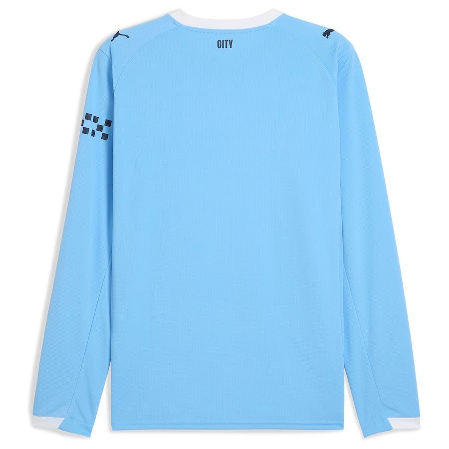Manchester City Home Jersey Long Sleeve Season 2025 2026 Sky Blue