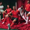 Portugal home jersey season two thousand twenty five red and green