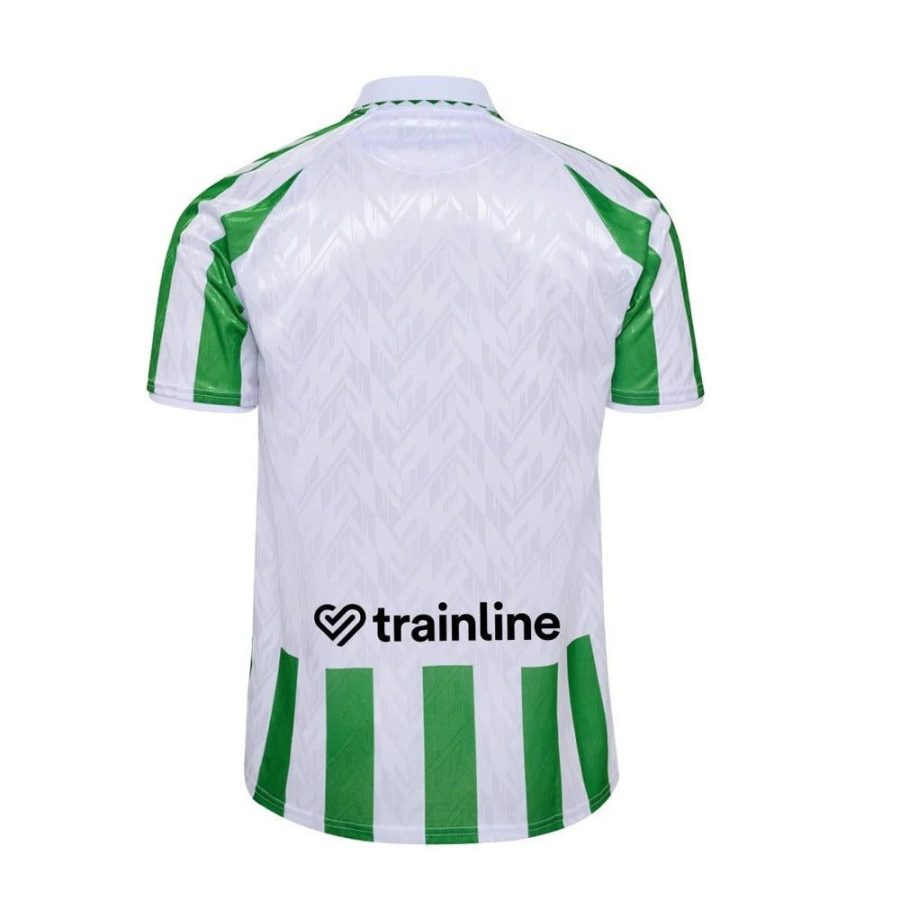 maillot-domicile-real-betis-saison-vingt-vingt-quatre-vingt-vingt-cinq-vert-et-blanc-officiel Real Betis home jersey season 2024 2025 green and white official