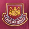 West Ham home jersey club logo and sponsor