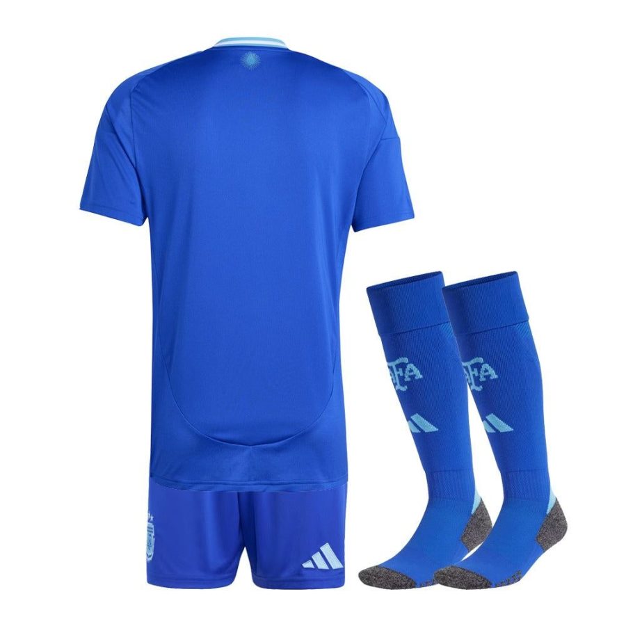 maillot-enfant-argentine-exterieur-2024-tenue-officielle-football Argentina Youth Away Jersey 2024 Official Soccer Kit