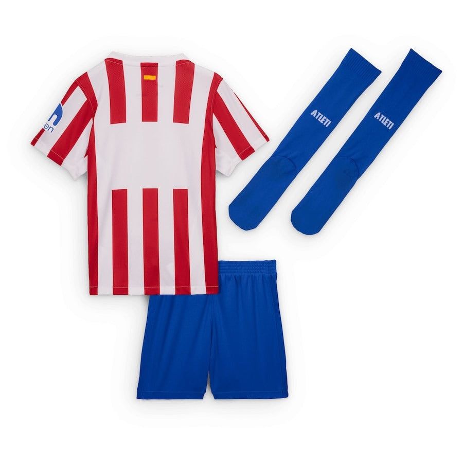 maillot-enfant-atletico-madrid-domicile-saison-2025-2026-avec-short Atletico Madrid youth home jersey 2025-2026 season with shorts