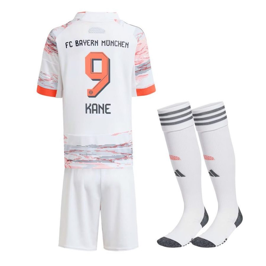 Youth Bayern Munich away jersey 2025-2026 season with shorts and socks