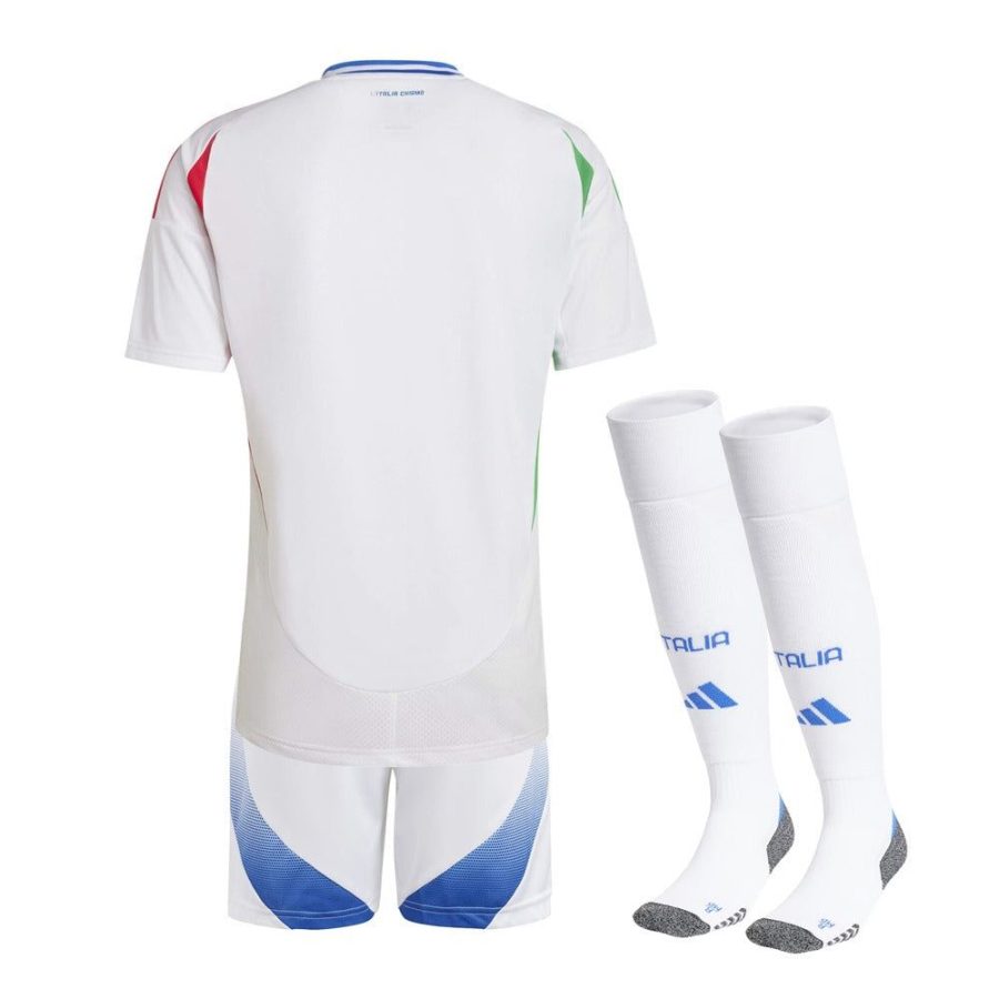 Italy Youth Away Jersey 2024 Blue Soccer Uniform