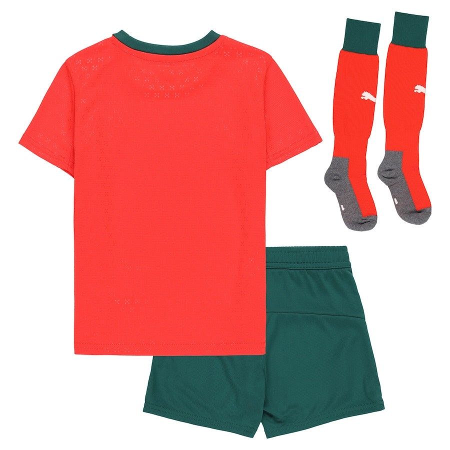 Youth Portugal home jersey 2025 season red and green