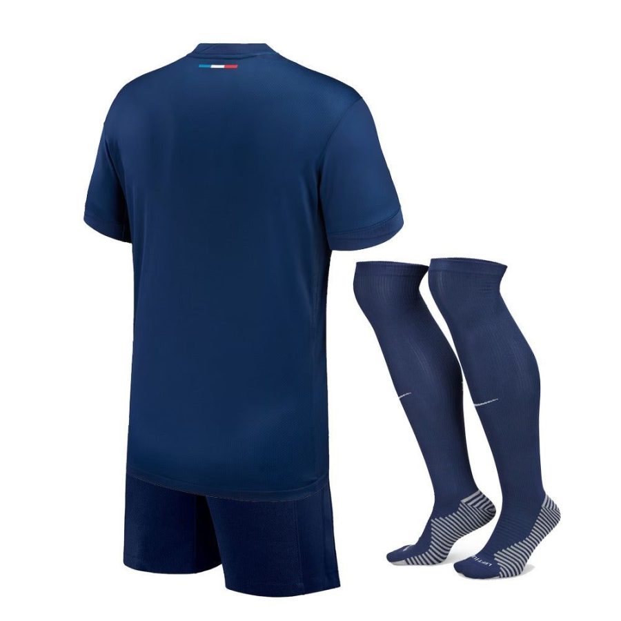 maillot-enfant-psg-domicile-saison-2024-2025-avec-short-et-chaussettes Youth PSG home jersey 2024 2025 season with shorts and socks