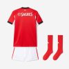 Youth SL Benfica Home Jersey 2025 2026 Season with Shorts and Socks