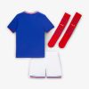 maillot-equipe-de-france-enfant-domicile-saison-deux-mille-vingt-quatre-tenue-officielle France National Team Youth Jersey Home Season Two Thousand Twenty Four Official Uniform