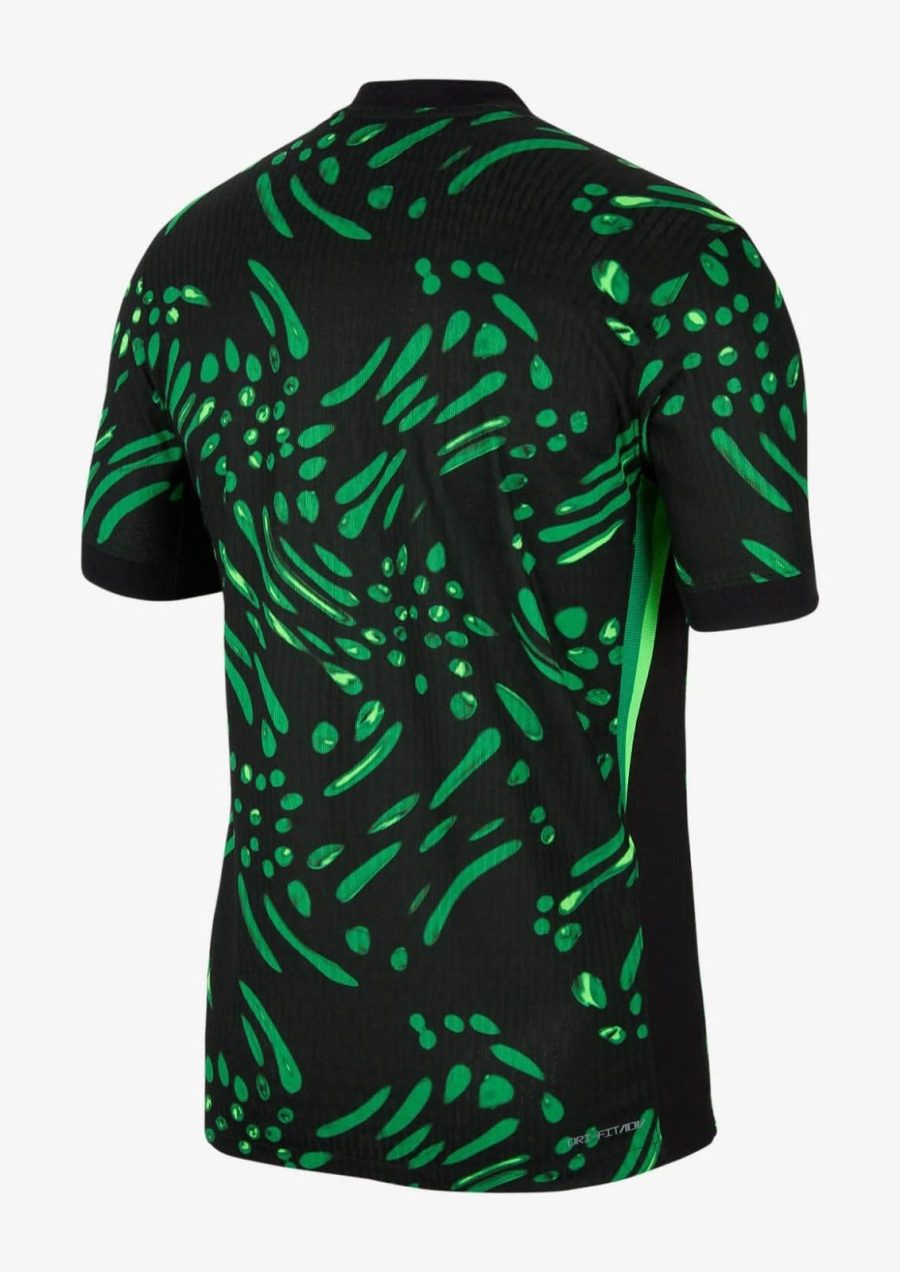 Nigeria away jersey 2024 season green and white soccer kit