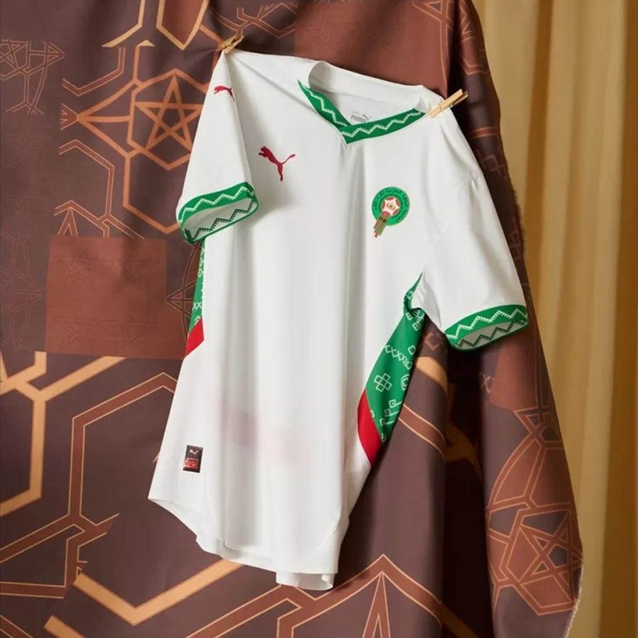 Morocco National Team Away Jersey 2024 2025 Season Red and Green