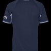 Tottenham Hotspur away jersey season two thousand twenty three two thousand twenty four white and navy blue