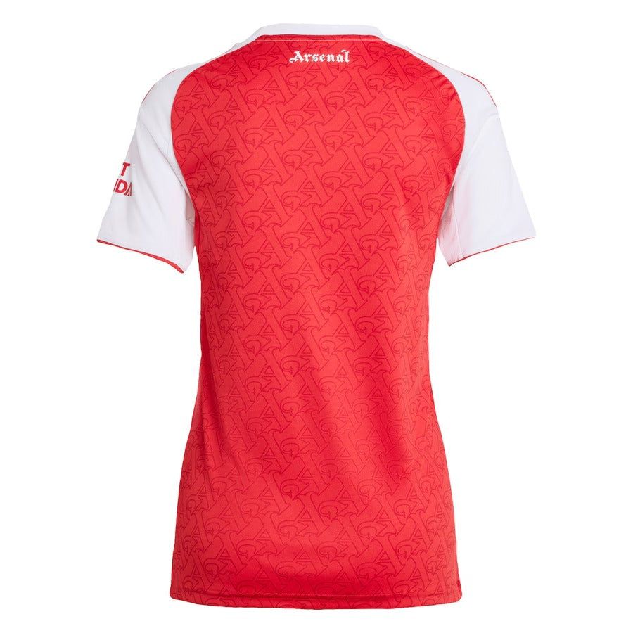 Women's Arsenal home jersey 2025-2026 season red and white