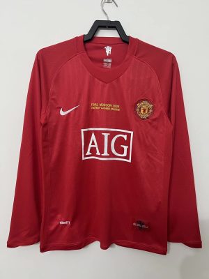 maillot-manchester-united-manches-longues-domicile-20072008 MANCHESTER UNITED LONG SLEEVE HOME JERSEY 20072008