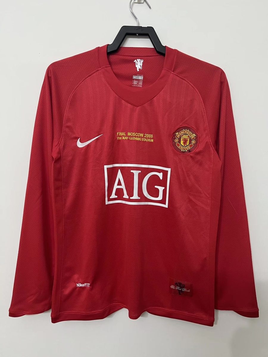 maillot-manchester-united-manches-longues-domicile-20072008 MANCHESTER UNITED LONG SLEEVE HOME JERSEY 20072008