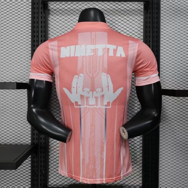 official Olympique de Marseille Jul collaboration rose jersey season 2025 2026