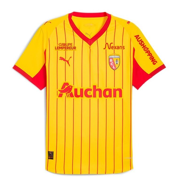 RC LENS HOME SOCCER JERSEY 2025-2026