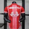 red Olympique de Marseille soccer jersey Jul collaboration season twenty twenty five twenty twenty six