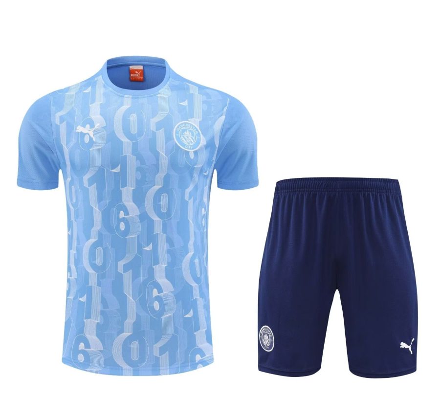MANCHESTER CITY JERSEY + SHORTS 2024-2025