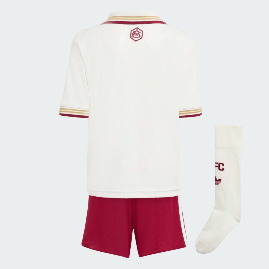 Youth Arsenal third jersey 2025-2026 season with shorts and socks