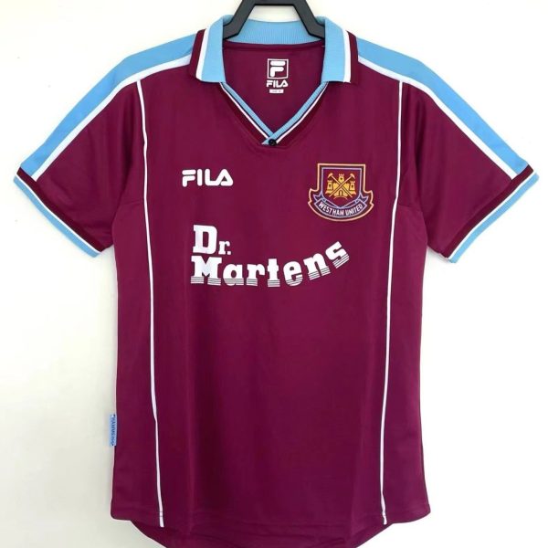 West Ham Home 2000-2001 Soccer Jersey
