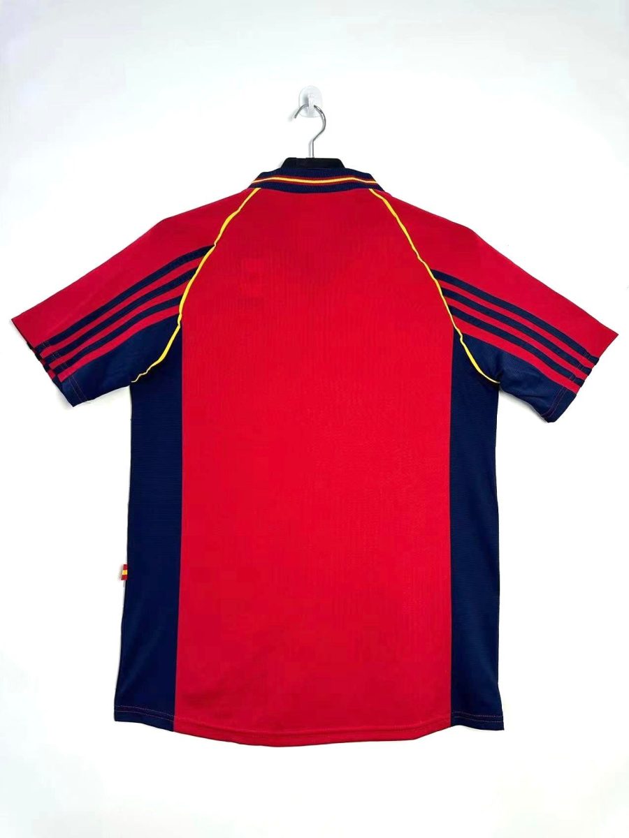 shirt-vintage-equipe-nationale-espagne-edition-collector-saison-mille-neuf-cent-quatre-vingt-dix-huit vintage Spain national team shirt collector edition 1998 season