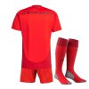 Youth Bayern Munich home kit season 2024 2025 jersey and shorts