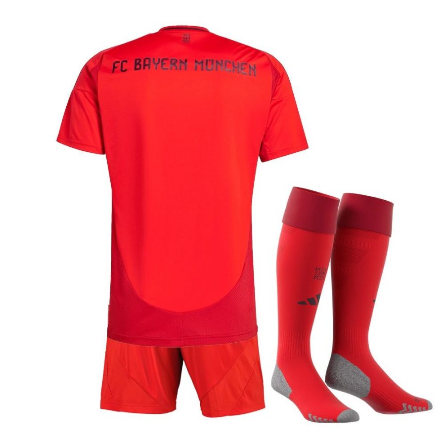 Youth Bayern Munich home kit season 2024 2025 jersey and shorts