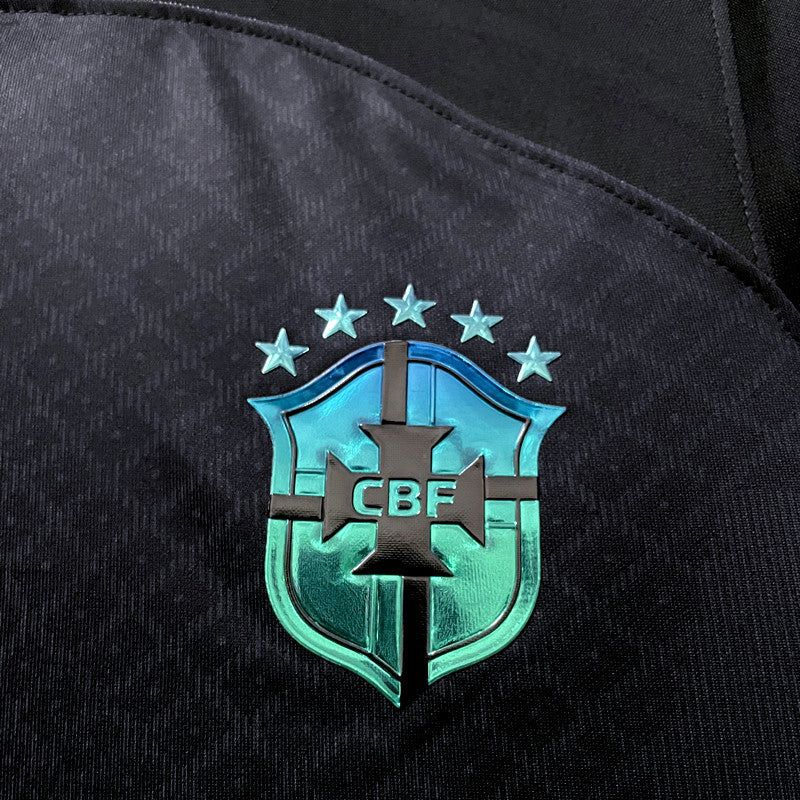 tenue-football-bresil-noire-edition-concept-pour-supporter Brazil black concept soccer kit for fans