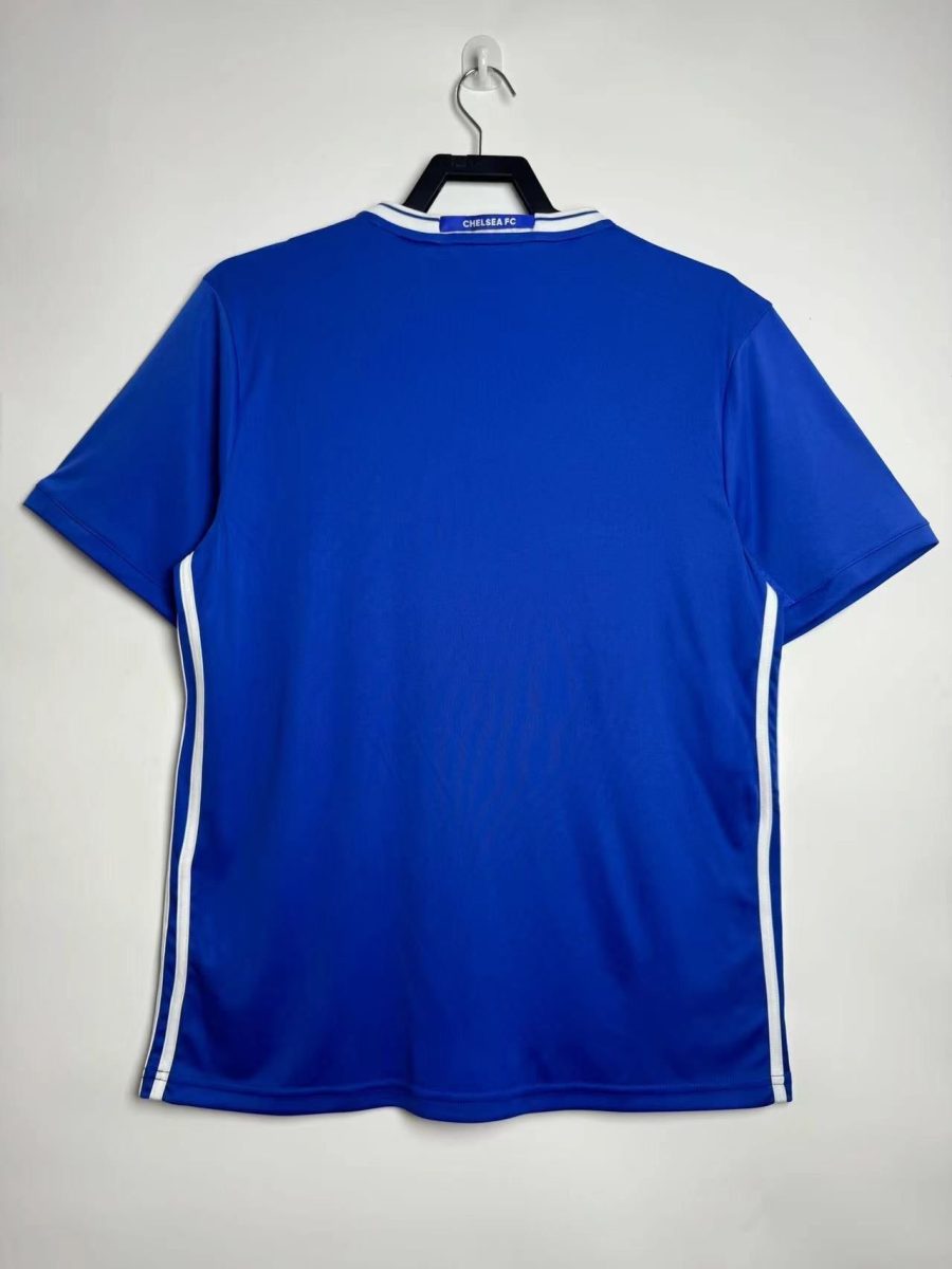 tenue-officielle-chelsea-a-domicile-2016-2017-jersey-bleu-de-football official Chelsea home kit 2016 2017 blue soccer jersey
