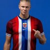 official Norway home 2024 red soccer jersey for Viking supporters