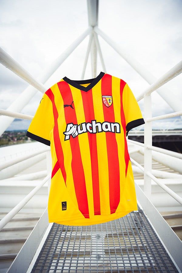 Official RC Lens yellow and red jersey for home supporter