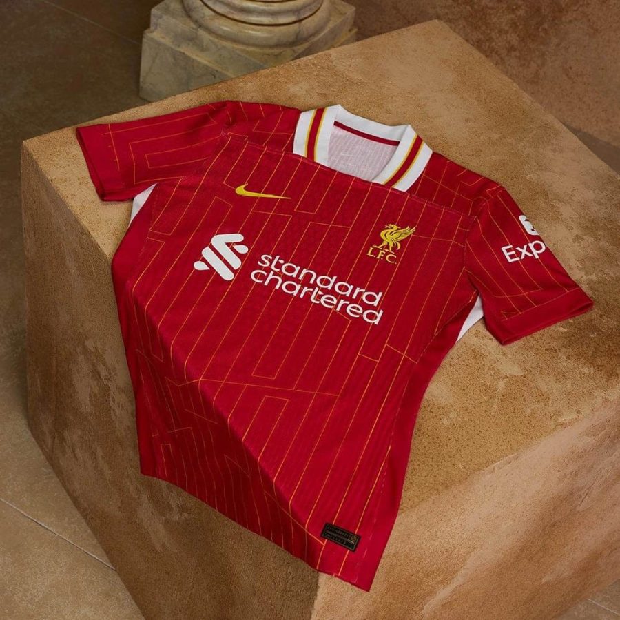 Liverpool Home Soccer Jersey Red with Club Badge