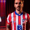 Official Atletico Madrid Home Jersey with Club Crest and Red Stripes