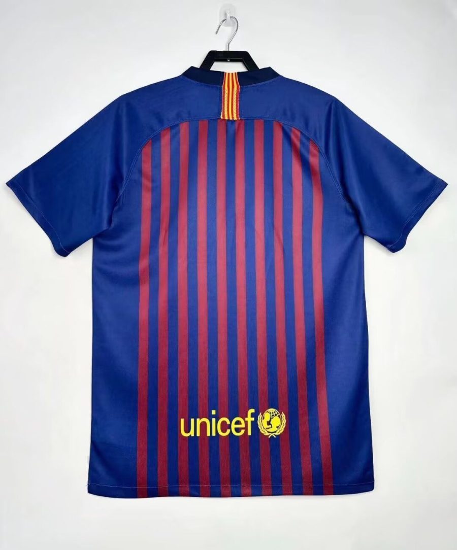 Official FC Barcelona home red and blue jersey